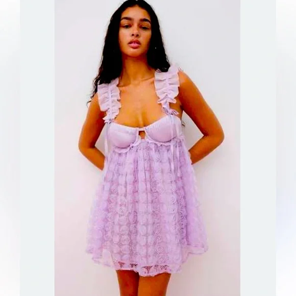 knee length dresses for ladies Tonya Mini Dress Purple main image 0